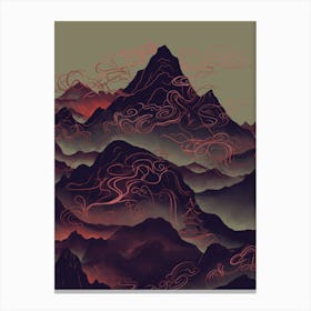 Asian Mountains Canvas Print