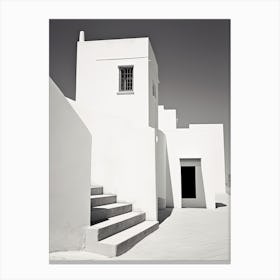 Faro, Portugal, Black And White Photography 1 Canvas Print