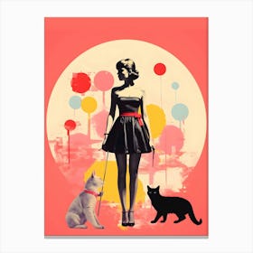 Cat Lady 1 Canvas Print