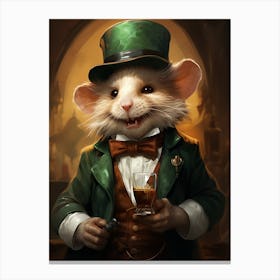 Shamrock Mouse 1 Canvas Print