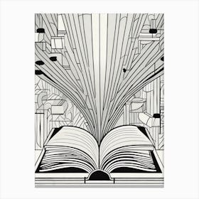 Open Book Canvas Print