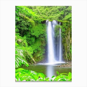 Selvatura Park Waterfall, Costa Rica Majestic, Beautiful & Classic (3) Canvas Print