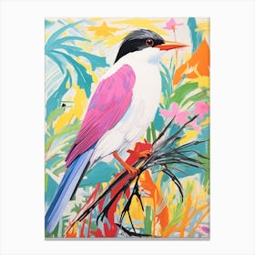 Colourful Bird Painting Common Tern 2 Canvas Print