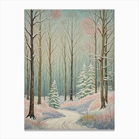 Snowy Forest Canvas Print