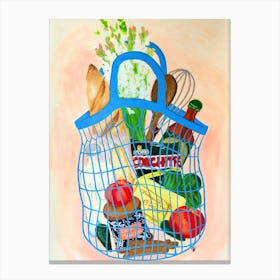 Food Shopping Canvas Print