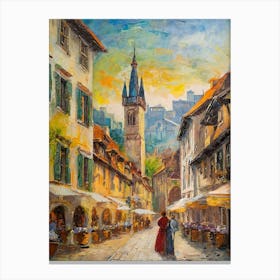 Street In Switzerland Canvas Print