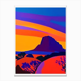 Geometric Desert Sunrise Canvas Print