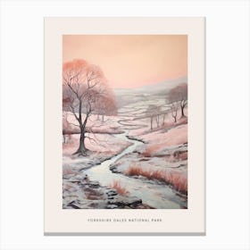 Dreamy Winter National Park Poster  Yorkshire Dales National Park England 2 Canvas Print