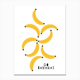 Bananas Nursery Canvas Print