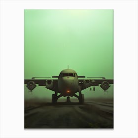 Waiting By The Old Runway Canvas Print