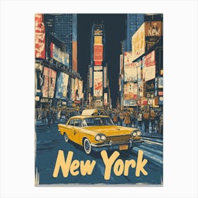 Aihrgdesign A Classic 1960s Travel Poster For New York 1 Canvas Print