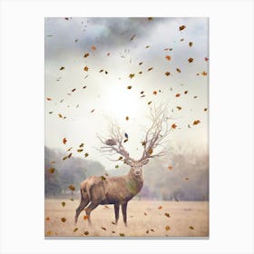 King Deer Of The Autumn Forest Canvas Print