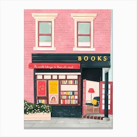 New York Bookshop Canvas Print