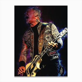 Spirit Of James Hetfield Live In Concert Canvas Print