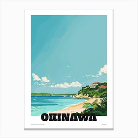 Okinawa Japan 1 Colourful Travel Poster Canvas Print