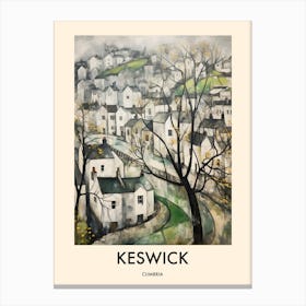 Keswick (Cumbria) Painting 2 Travel Poster Canvas Print