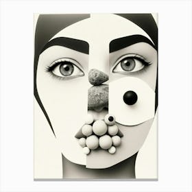 Abstract Face Canvas Print