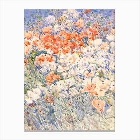 Poppies In The Meadow Canvas Print