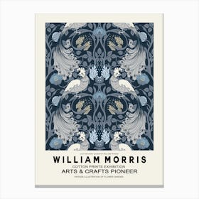 William Morris Blue Birds Poster Canvas Print
