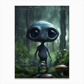 Alien In The Forest 1 Canvas Print