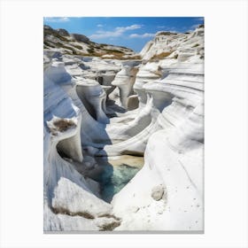 White Cliffs Of Crete Canvas Print