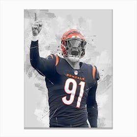 Trey Hendrickson Cincinnati Bengals Canvas Print