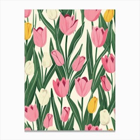 Pink Tulips 6 Canvas Print