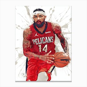 Brandon Ingram New Orleans Pelicans 1 Canvas Print