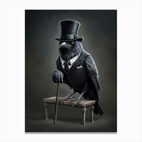 Crow painting 2 Canvas Print