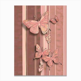 Pink Butterflies Canvas Print