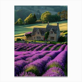 Lavender Fields In The Cotswolds Canvas Print