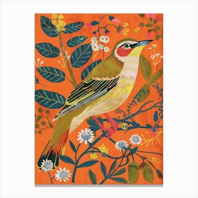Spring Birds Cedar Waxwing 2 Canvas Print
