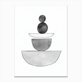 Stack Of Bowls Art Canvas Print