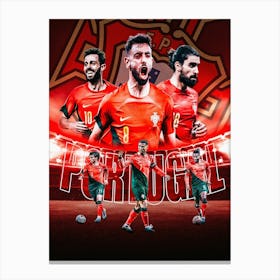 Portugal Football Poster Canvas Print