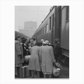 Los Angeles, California, The Evacuation Of The Japanese Americans From West Coast Areas Under U Canvas Print