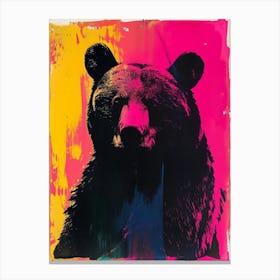 Polaroid Style Bear 1 Canvas Print