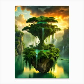 Tree Island Canvas Print