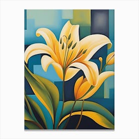 Yellow Lily 1 Canvas Print