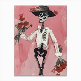 Day Of The Dead Skeleton Canvas Print