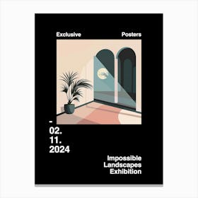 Impossible Landscapes Exhibition Archive Poster 26 Canvas Print