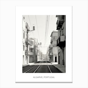 Poster Of Athens, Greece, Photography In Black And White 1 Canvas Print