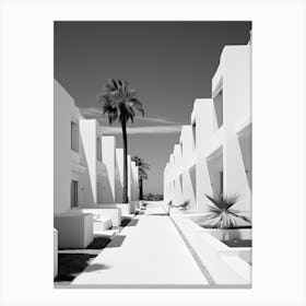 Marbella, Spain, Black And White Photography 4 Canvas Print