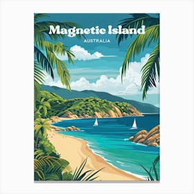 Magnetic Island Australia Coral Sea Travel Art Canvas Print