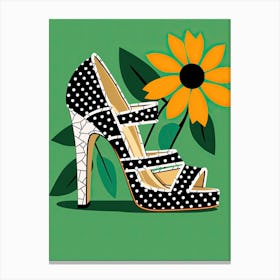 Footwear Fusion for Women: Floral Bliss Canvas Print
