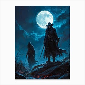 The Rising Undead In The Full Moon (36) Canvas Print