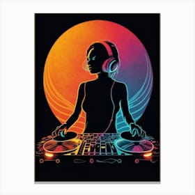 Dj woman 4 Canvas Print