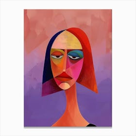 Abstract Woman'S Face 18 Canvas Print