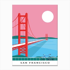 San Fran Pink Canvas Print