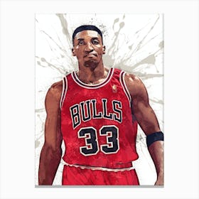 Scottie Pippen Chicago Bulls Canvas Print