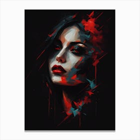 Vampire Abstract Painting (2) Canvas Print